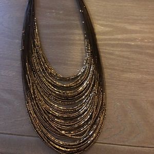 Beaded collar necklace